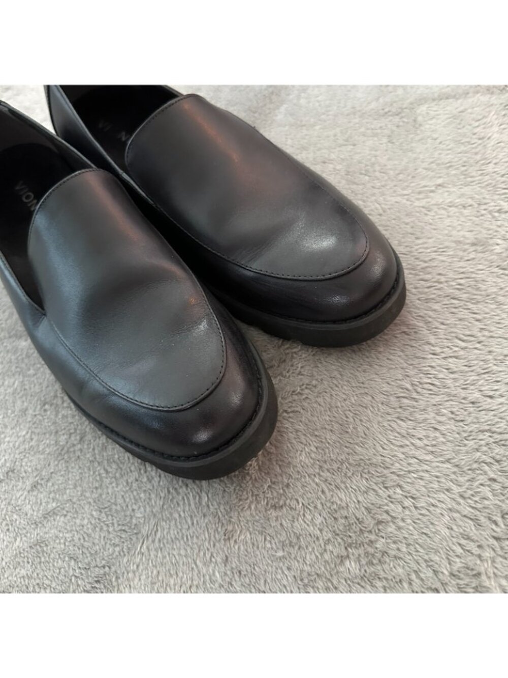 Vionic Black Kensley Leather Loafers Shoes Women's size US 11 Comfort Slip On - Picture 3 of 5